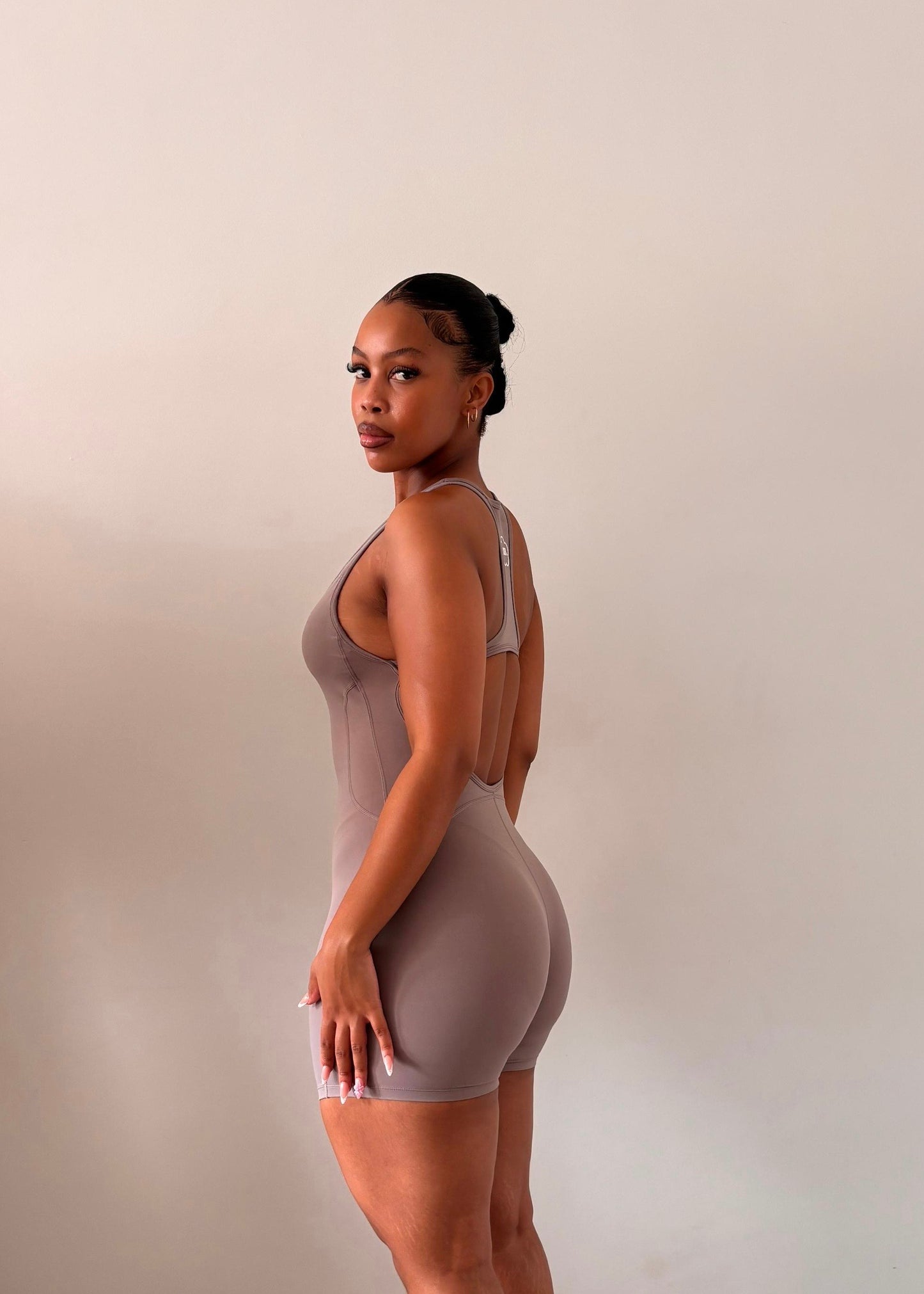 Mocha Short Jumpsuit