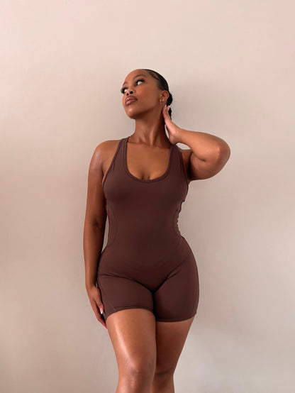 Espresso Short Jumpsuit