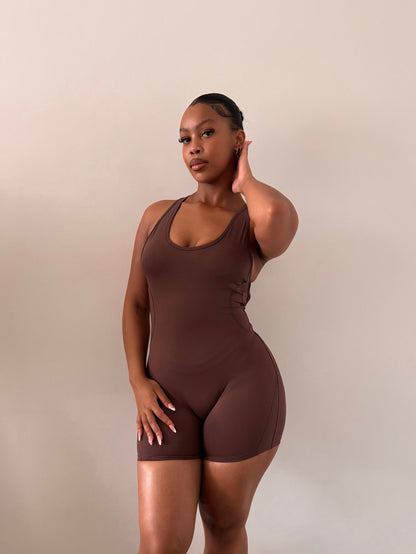 Espresso Short Jumpsuit