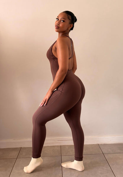 Espresso Long Jumpsuit