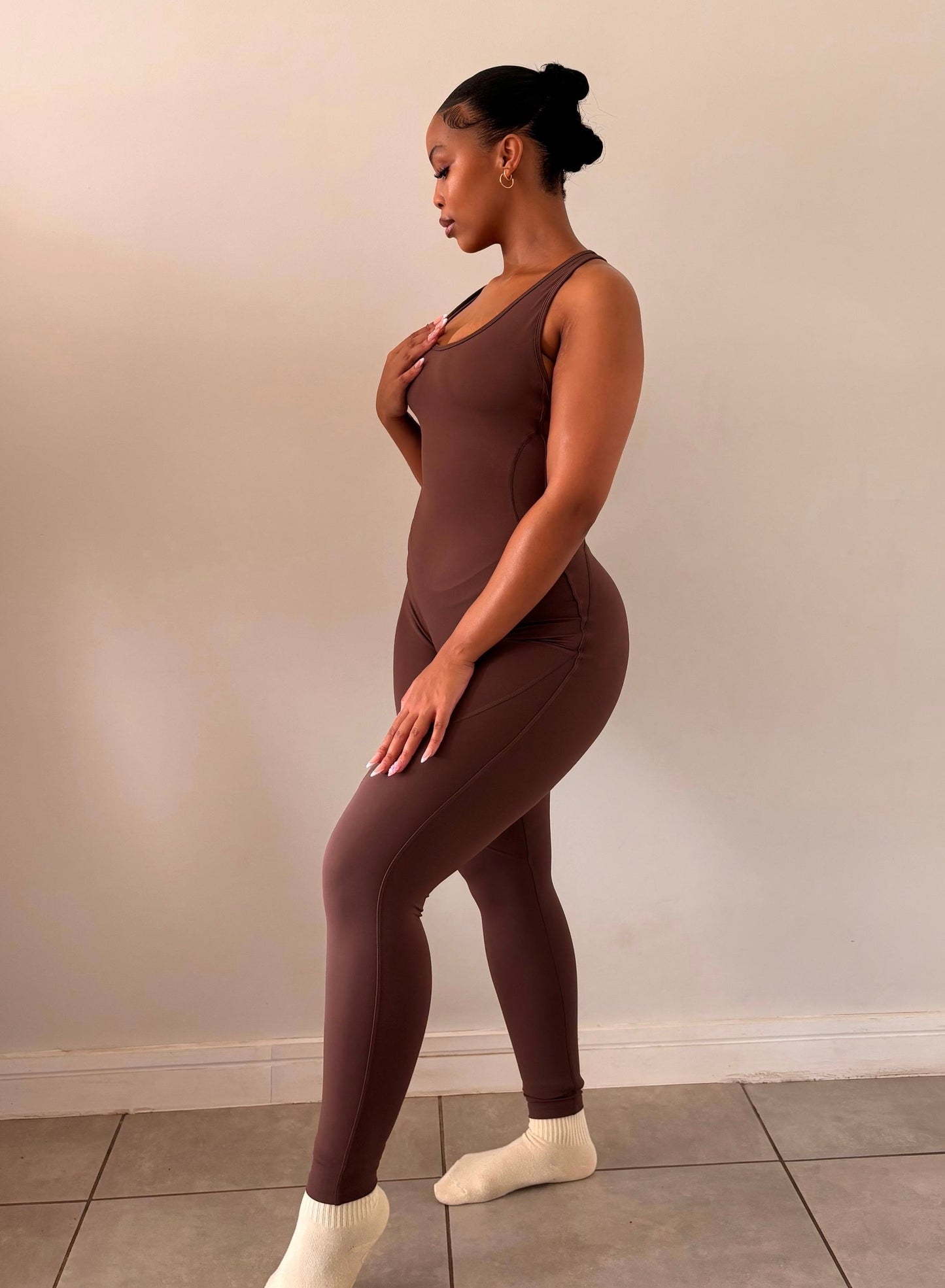 Espresso Long Jumpsuit