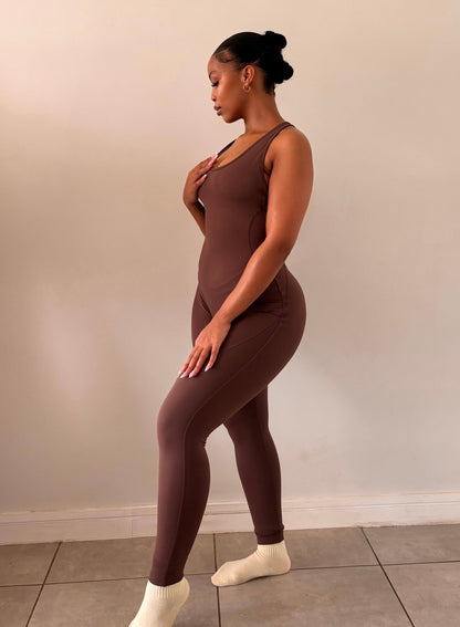 Espresso Long Jumpsuit