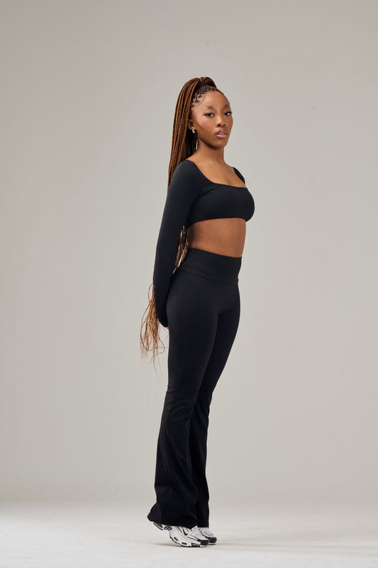 Black Flare Pants