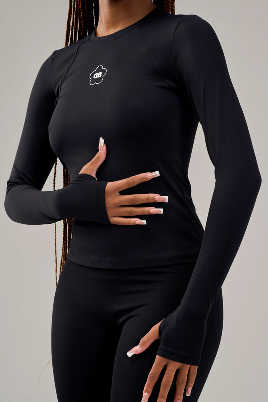 Black Long Sleeve Top