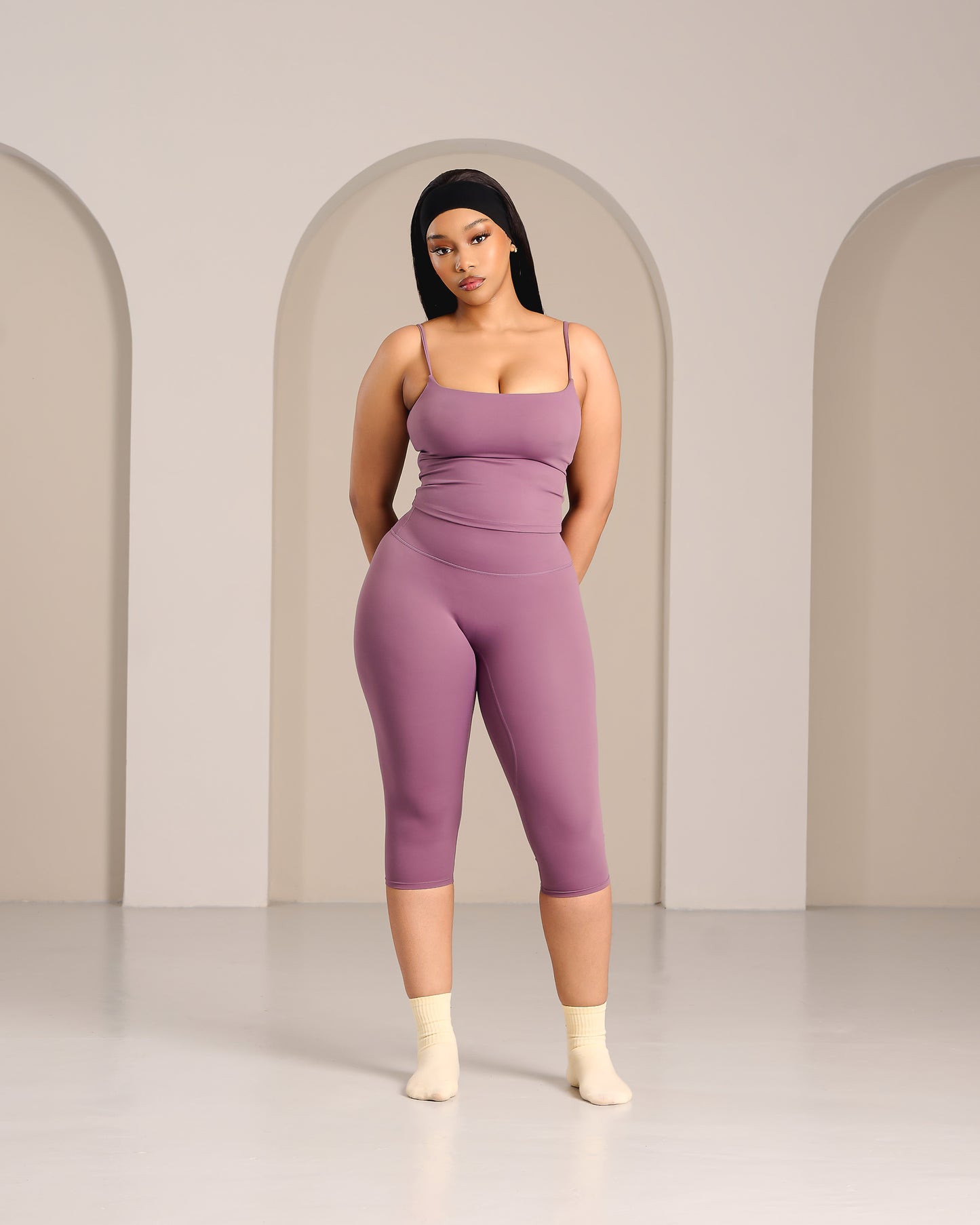 Berry Blaze Capri Leggings
